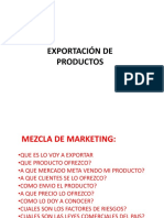 Exportación de Productos