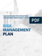 Risk Management Plan: Barangay Saint Peter Pedestrian Environment Improvement Project