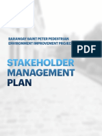 Stakeholder Management Plan: Barangay Saint Peter Pedestrian Environment Improvement Project