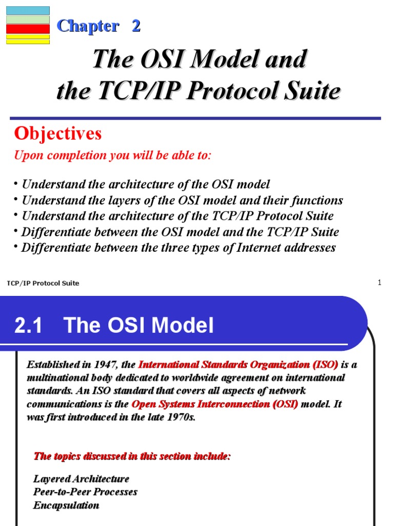 The OSI Model and The TCP/IP Protocol Suite | PDF | Osi Model ...