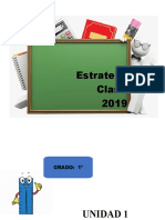 Estrategias de Clases 2019: Unidad 1 "El Tesoro de Las