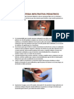 Anestesia Infiltrativa Pediatrico