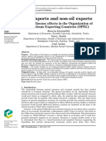 Oil Exports and Non-Oil Exports: Dutch Disease Effects in The Organization of Petroleum Exporting Countries (OPEC)
