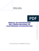 Manual de Sustentacion Del Codigo Nacional de Electricidad Utilizacion 2006