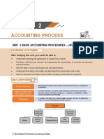 Accounting Process: Unit - 1 Basic Accounting Procedures - Journal Entries