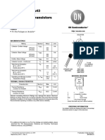 MPSA42, MPSA43 High Voltage Transistors: NPN Silicon