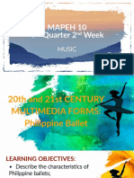 Q4-Week 1 - 20th and 21st Century Multimedia Forms - Philippine Ballet