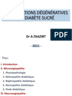Complications dégeneratives du diabète sucré (Dr. Taazibt)