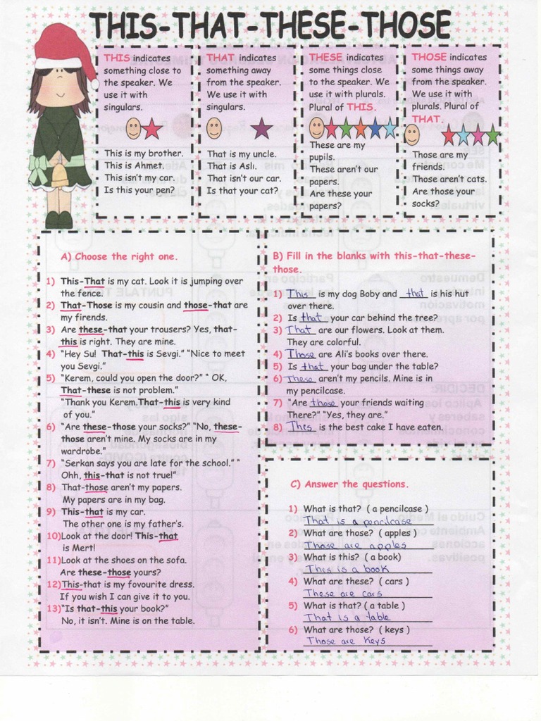 Homework This These Those | PDF