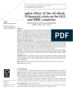 The contagion effect of the oil shock and US financial crisis on the GCC and BRIC countries