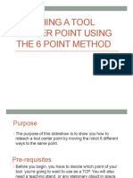 Teaching A Tool Center Point Using The 6 Point Method