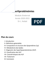 Hyperlipoprotéinémies (Dr. Kedad)