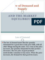 The Law of Demand and Supply