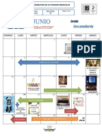 Calendario Junio Secundaria