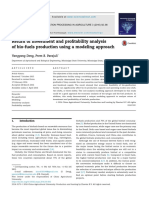 Return of Investment and Profitability Analysis of Bio-Fuels Production Using A Modeling Approach