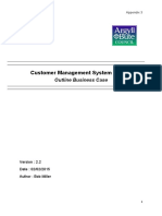 Customer Management System Project Outline Business Case