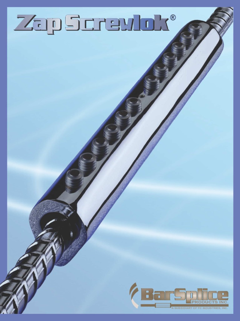 BarSplice - Zap Screwlok - Brochure | PDF