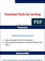 Essential Writing Tools and Software - Watermark