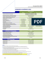 Calendario Académico 2022: Actividades Académicas Periodo 2022 01