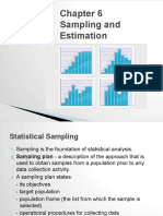 Statistical Sampling Techniques and Estimation