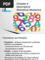 Descriptive Statistical Measures