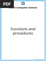 Answer Sheet - 38 Functions and Procedures