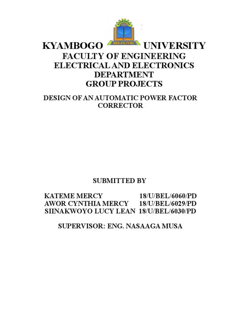 Automatic Power Factor Correction Design | PDF | Capacitor | Ac Power