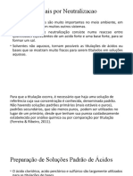 Titulações de Neutralização para Análise Química