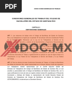 Xdoc - MX Condiciones Generales de Trabajo Del Colegio de