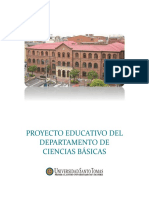 Proyecto educativo del Departamento de Ciencias Básicas (PEDCB