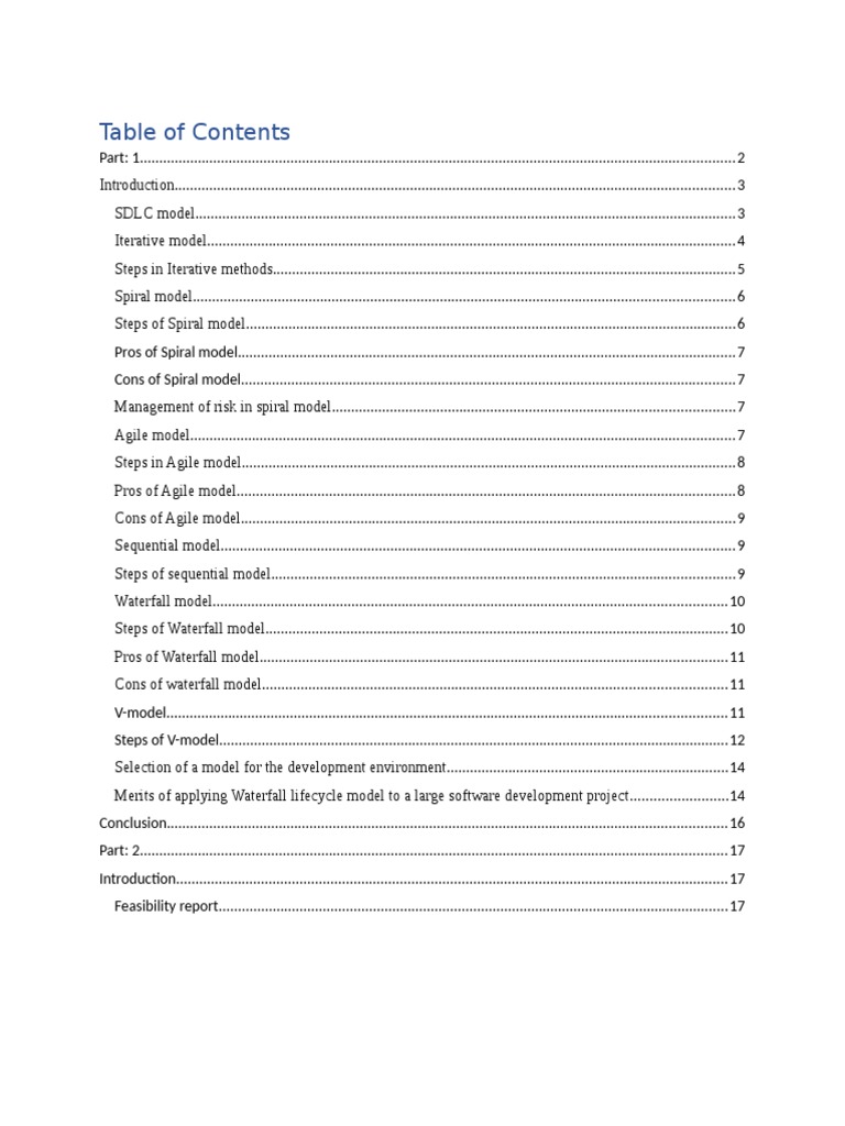 Overview of Software Development Models | PDF | Software Development ...
