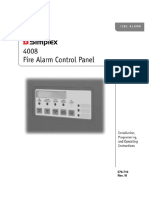 Simplex 4008 Installation, Programming, and Operating Instructions - 579-716 Rev. W