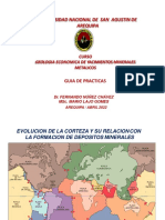 GUIA DE PRACTICA 1ra parte  GEOLOGIA ECONOM. YACIM. METALICOS