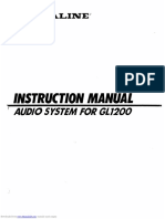 Instruction Manual:) Audio System For Gl1200