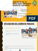 Proyecto de La Municipalidad Gregorio Albarracín Lanchipa