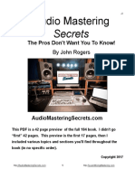 Audio Mastering Secrets Free PDF