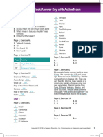 Future 3: Student Book Answer Key With Activeteach: Pre-Unit