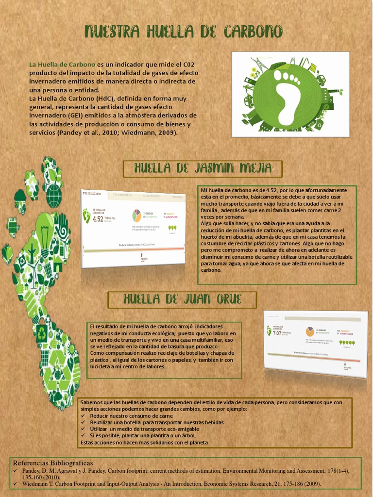 Modelo Infografía-Huella de Carbono Individuo | PDF | Huella de carbono ...