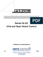 Baldor H2 Open Loop Series Manual