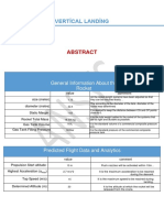 Vertical Landing Rocket Analysis