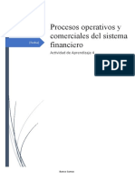 Procesos Operativos y Comerciales Del Sistema Financiero: Actividad de Aprendizaje 4