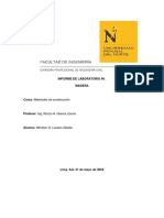 INFORME DE LABORATORIO M. Constr. N3 - Winston Lozano Zelada