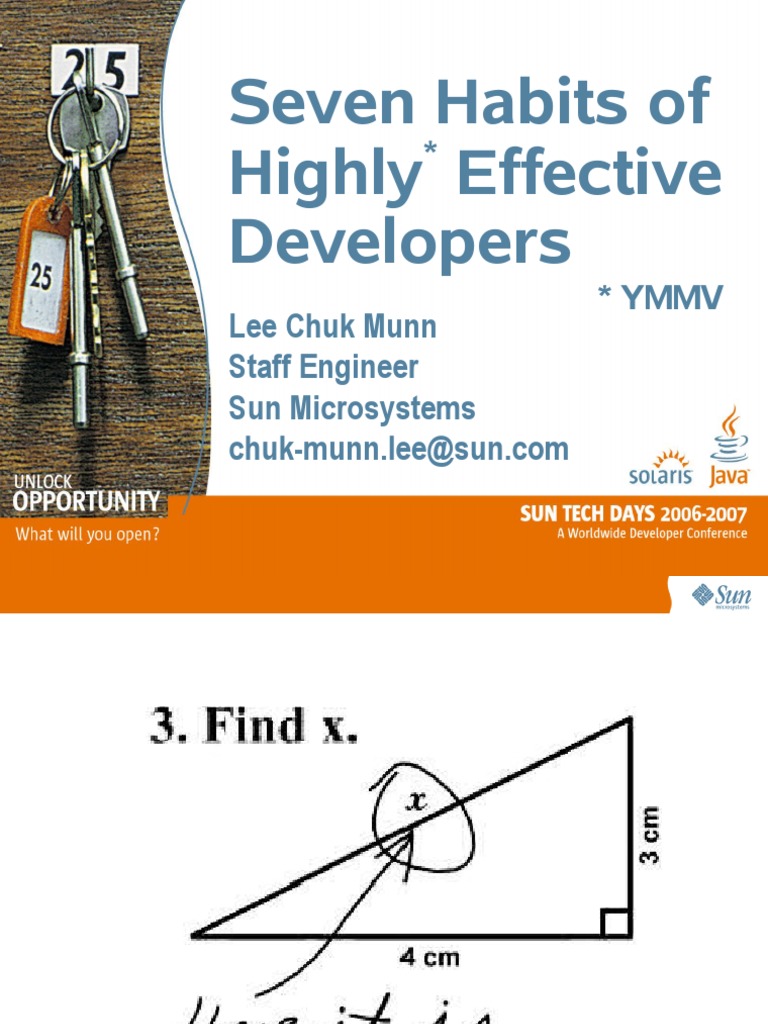Seven Habits of Effective Developers | PDF | Software Bug | Debugging