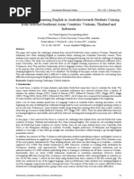 Download Challenges of Learning English in Australia-cao Thanh Nguyen 2011 by Thu Dang SN58058836 doc pdf