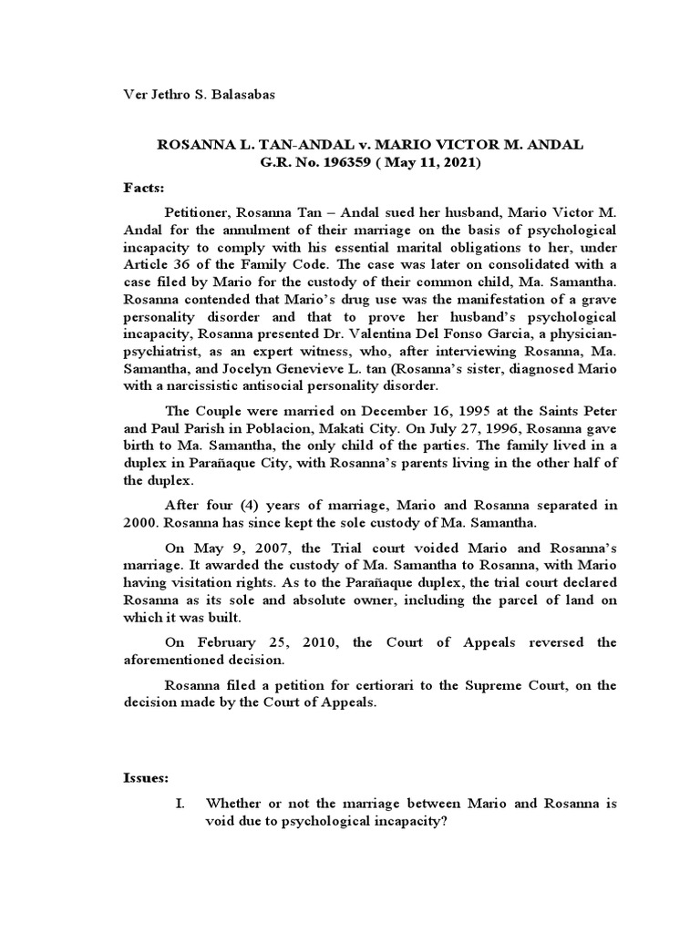 Rosanna l tan andal v mario victor m andal gr no 196359 may 11