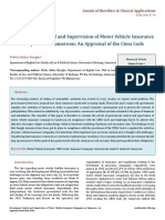 DR PEFELA Government Control and Supervision of Motor Vehicle Insurance Companies in Cameroon An Appraisal of The Cima Code