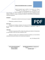 Contrato de empastado y acabado de 2do piso