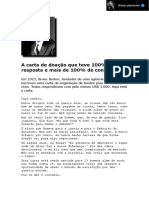 A carta de doação que teve 100% de resposta e mais de 10% de conversão