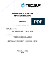 Adm Del Mantemiento - Informe 1