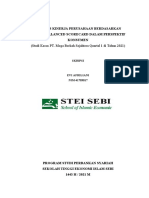 Analisis Kinerja Perusahaan Berdasarkan Konsep Balanced Scorecard Dalam Perspektif Konsume1 P